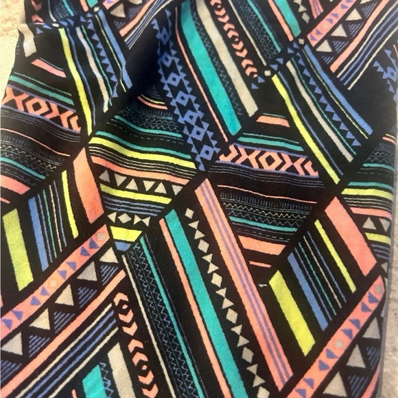 No Boundaries Neon Abstract print Leggings Large - Picture 3 of 8